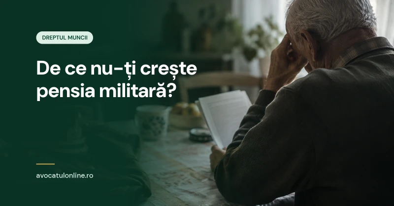 CCR și pensiile militare: pensionar militar citind decizia de pensie acasă