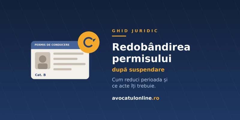 Redobândirea permisului după suspendare