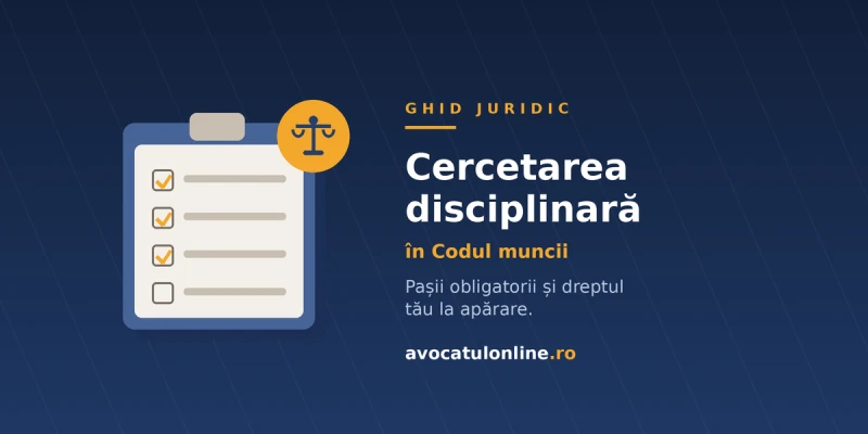 Cercetarea disciplinară în Codul muncii